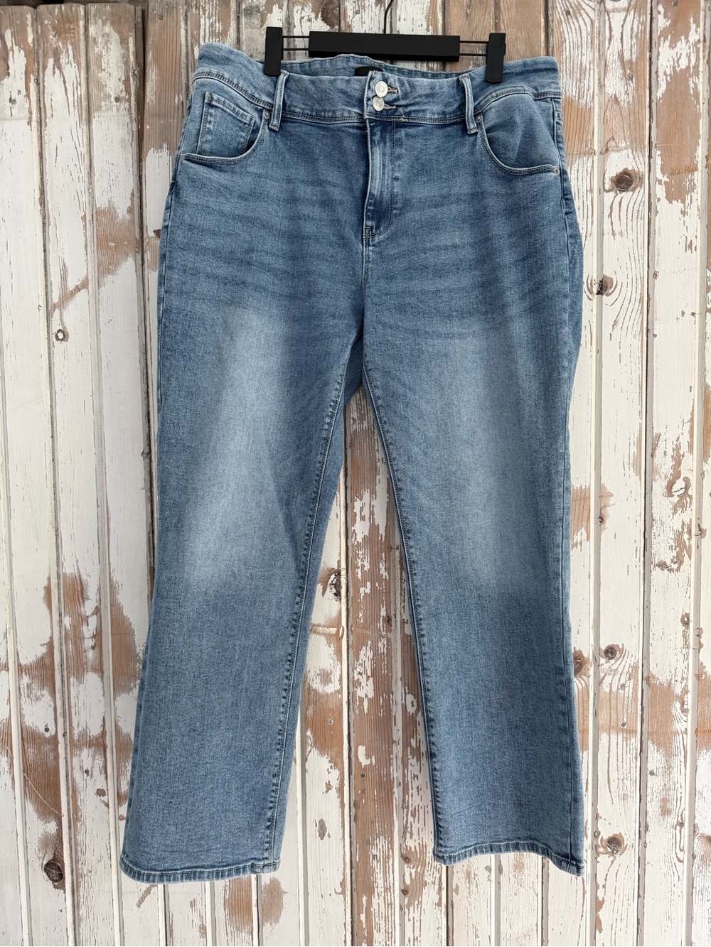 Hudson Women’s Light Blue Straight Leg Jeans, Size 16